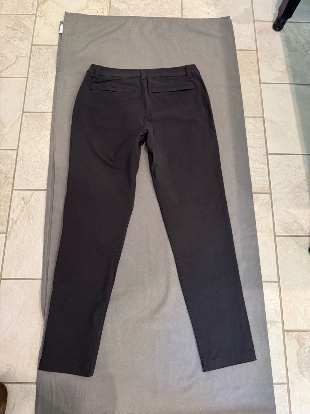 Lululemon ABC Slim Fit Trouser Pants Mens Black Warpstreme Performance 33x33